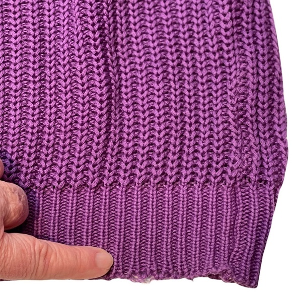 TONY LAMBERT Women's Pullover Cotton Sweater Size Medium *Made in USA* Purple - Picture 8 of 9